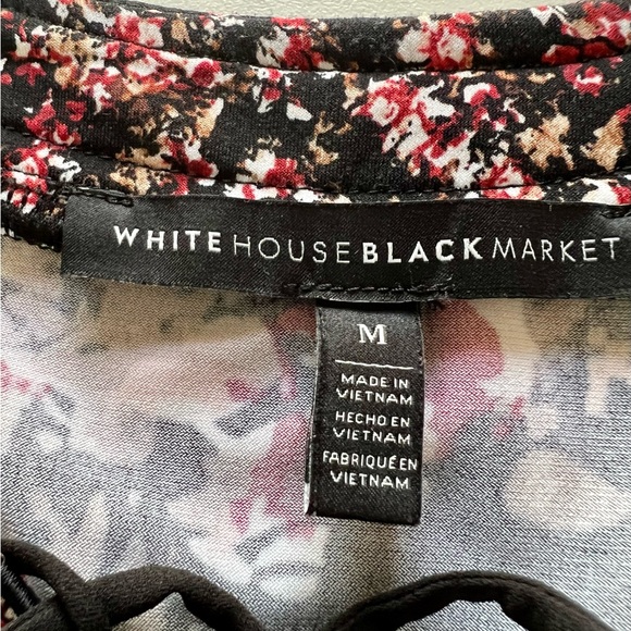 WHBM - Sleeveless Floral Print Top - Size Medium - Picture 9 of 10